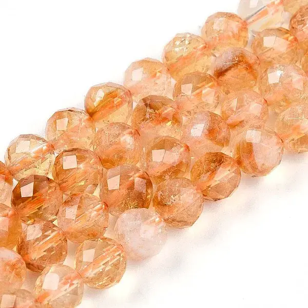Natural Yellow Quartz Beads Strands