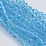 Bicone Glass Beads Strands