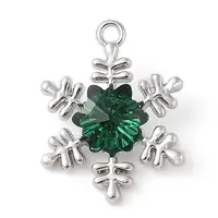 Alloy with Rhinestone Pendants