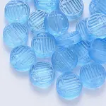 Transparent Spray Painted Glass Beads