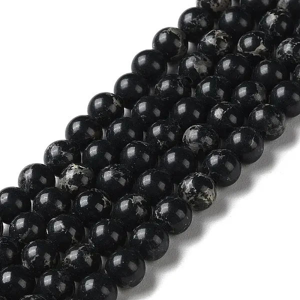 Synthetic Imperial Jasper Dyed Beads Strands