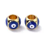 Real 18K Gold Plated Brass European Beads