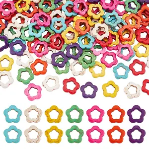 Flower Synthetic Turquoise Beads Strands