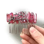 Natural Crystal Hair Combs