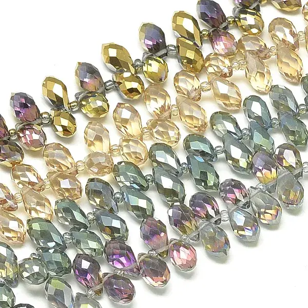 Electroplate Glass Beads Strands