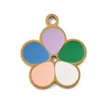 304 Stainless Steel Enamel Pendants