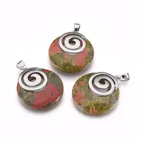 Natural Unakite Pendants