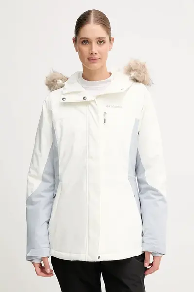 Lyžařská bunda Columbia Ava Alpine béžová barva, 2085831