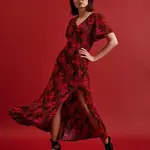 Marisse Women's Dress L-Su-4345 Red