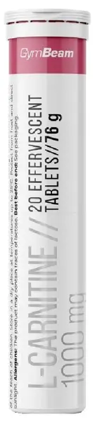 GYMBEAM L-carnitine 1000 mg raspberry 20 ks