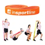 Posilovací guma inSPORTline Rand Strong 208x3,3 cm / 8 kg oranžová