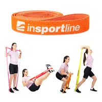 Posilovací guma inSPORTline Rand Strong 208x3,3 cm / 8 kg oranžová