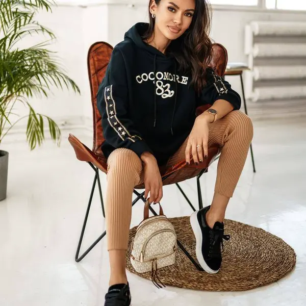 Cocomore black sweatshirt cmgBZ1112.R21