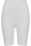 Women's high-waisted cycling shorts white