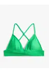 Koton Bikini tops Bralette crossovery pokryté textúrou