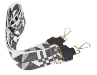 NovaKabelka.sk Látkový prídavný popruh triangolo nero