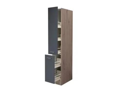 Vysoká kuchynská skriňa Tiago AHS30, dub san remo/šedá, šírka 30 cm%