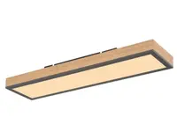 Stropní LED osvetlenie Doro 60 cm, drevený vzhľad%