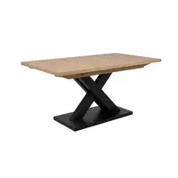 MID.YOU JÍDELNÍ STŮL, černá, dub artisan, 160-200/90/76 cm