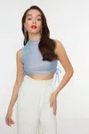 Trendyol Lila Tretie Pletené Bustier