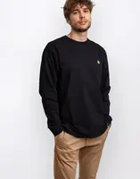Carhartt WIP L/S Chase T-Shirt Black / Gold XL