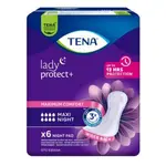 TENA Lady Protect+ maxi night inkontinenčné vložky 6 kusov