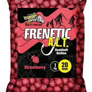 Carp only boilies hookbait frenetic a.l.t. strawberry 1 kg - 20 mm