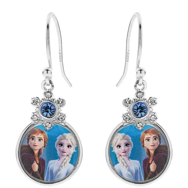 Disney Půvabné visací náušnice Anna a Elsa Frozen ES00018SRML.CS