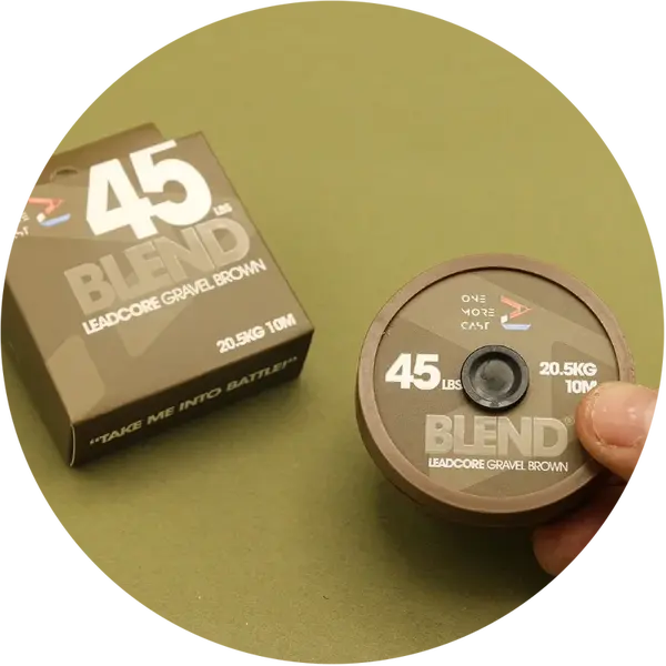 One more cast olověná šňůra blend leadcore 10 m 45 lb - brown