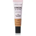 Revolution Conceal & Define matující make-up odstín F12.7NC 23 ml
