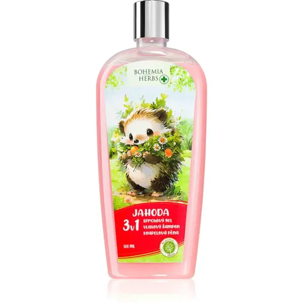 Bohemia Gifts & Cosmetics Bohemia Herbs Strawberry bublinková koupel a mycí gel 500 ml