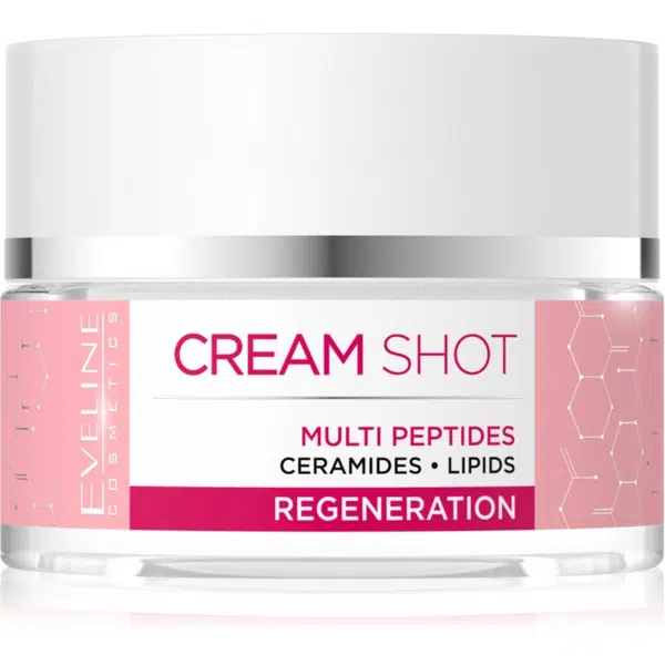 Eveline Cosmetics Cream Shot Multi Peptides regenerační krém proti příznakům stárnutí 50 ml