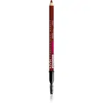 NYX Professional Makeup Powder Louder tužka na obočí s kartáčkem odstín Black Cherry 1 ks