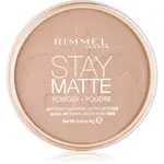 Rimmel Stay Matte pudr odstín 005 Silky Beige 14 g
