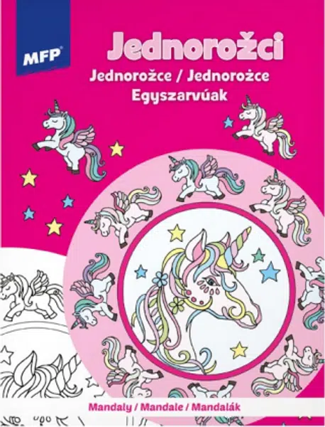 Omalovánky antistresové Mandaly Jednorožci 210x276mm/24