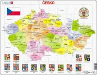 Česká republika kraje - Vzdělávací puzzle