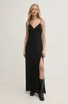 Hedvábné šaty ZADIG&VOLTAIRE černá barva, maxi, WWDR02529