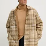 Oboustranná džínová bunda Levi's hnědá barva, A8553