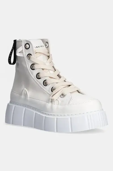 Kecky Inuikii Matilda Canvas High dámské, bílá barva, 1001.002.0012.100 / 30103-025