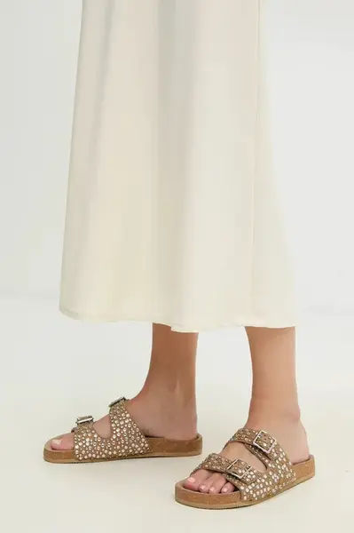 Pantofle Answear.LAB dámské, béžová barva