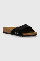 Kožené pantofle Birkenstock Oita dámské, černá barva, 1024200