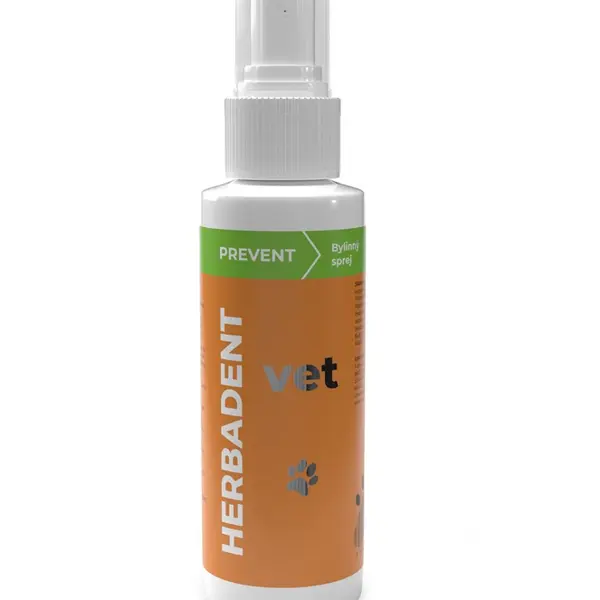 Herbadent VET PREVENT bylinný ústní sprej pro psy a kočky 90 ml