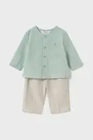 Dětská bavlněná souprava Mayoral Newborn bílá barva, 1564