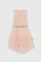 Dívčí šaty Guess oranžová barva, mini