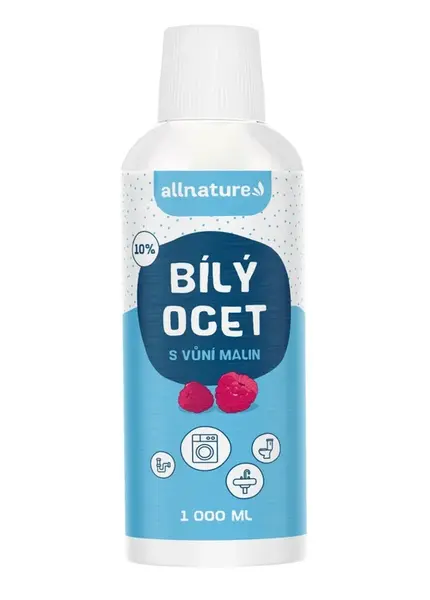 Allnature Bílý ocet 10% s vůní malin 1000 ml