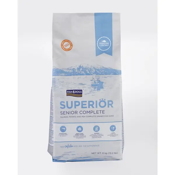 Fish4Dogs Granule malé pro starší psy Superior losos s bramborami 6 kg