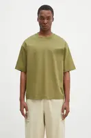 Bavlněné tričko Pangaia zelená barva, 10002012