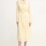 Šaty Twinset žlutá barva, midi, 251TP2260