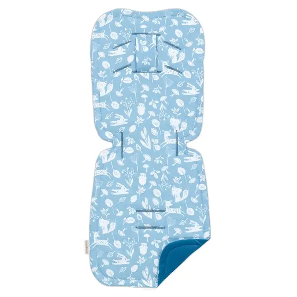 Mamo Tato Vložka do kočárku prošívaný Velvet PREMIUM Les, jeans