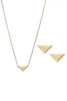 Náušnice a náhrdelník Emporio Armani